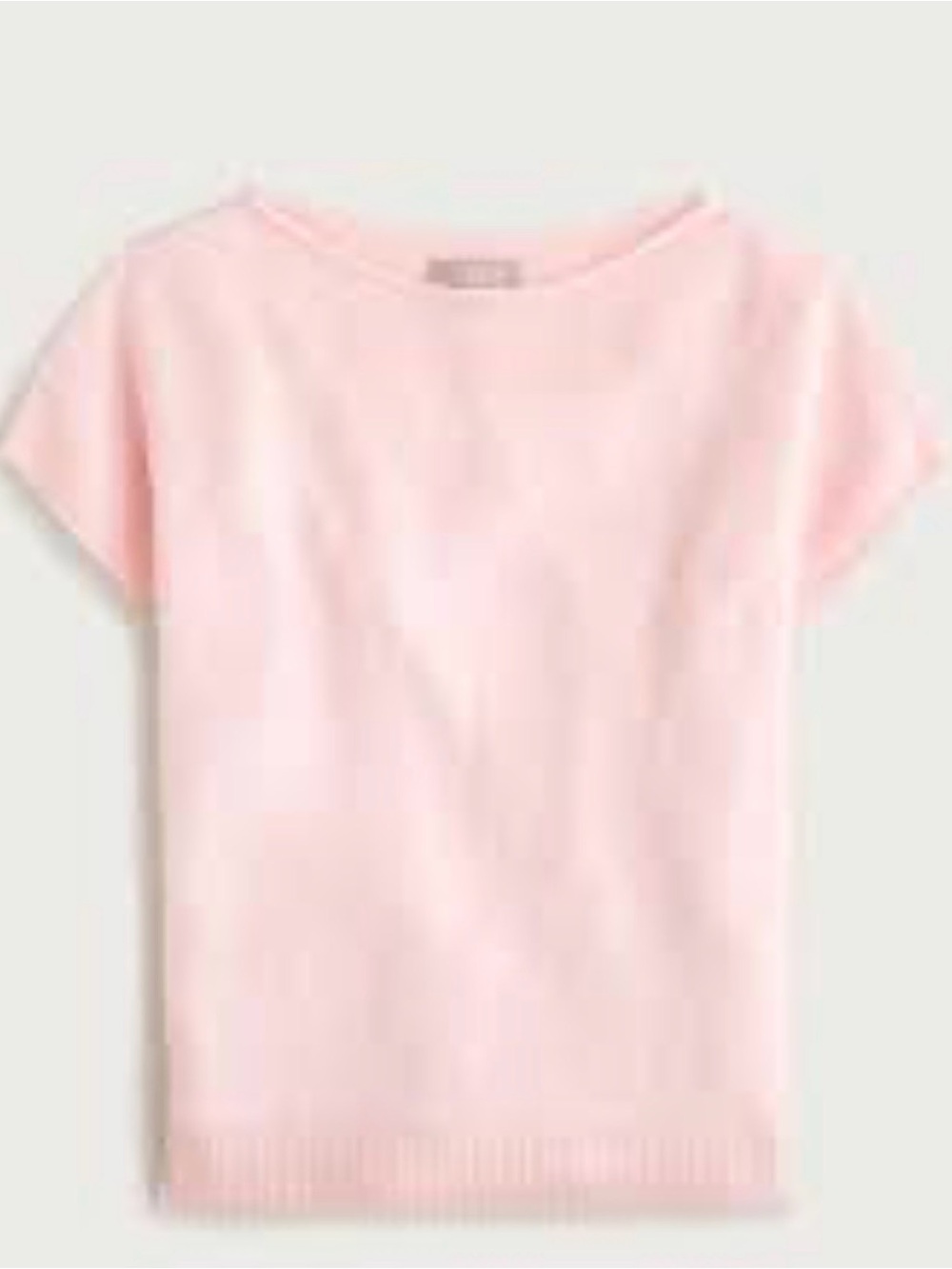 J CREW M Brushed cashmere boatneck T-shirt in Pink  CR239 $148